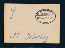 105316) Bahnpost Ovalstempel Erfurt - Meiningen ZUG 9022, PS 1985