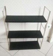 Ancienne Étagère Murale Modulable Métal SELF Style String Tomado Années 50