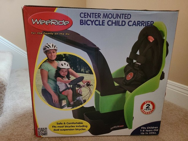 weeride kangaroo ltd center mounted child carrier for bicycles