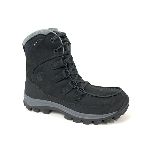 Timberland Chillberg Uomo impermeabile isolato nero pelle Nabuk Stivali da  neve A17V1 | eBay