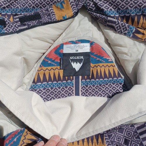 Burton size XS Kaylo Aztec coat puffy Thermolite snowboard ski jacket southwest - Picture 5 of 23
