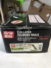 30 Degree HOT GALVANIZED Collated Framing Nail Paper RING Tape Offset 4000 Pack