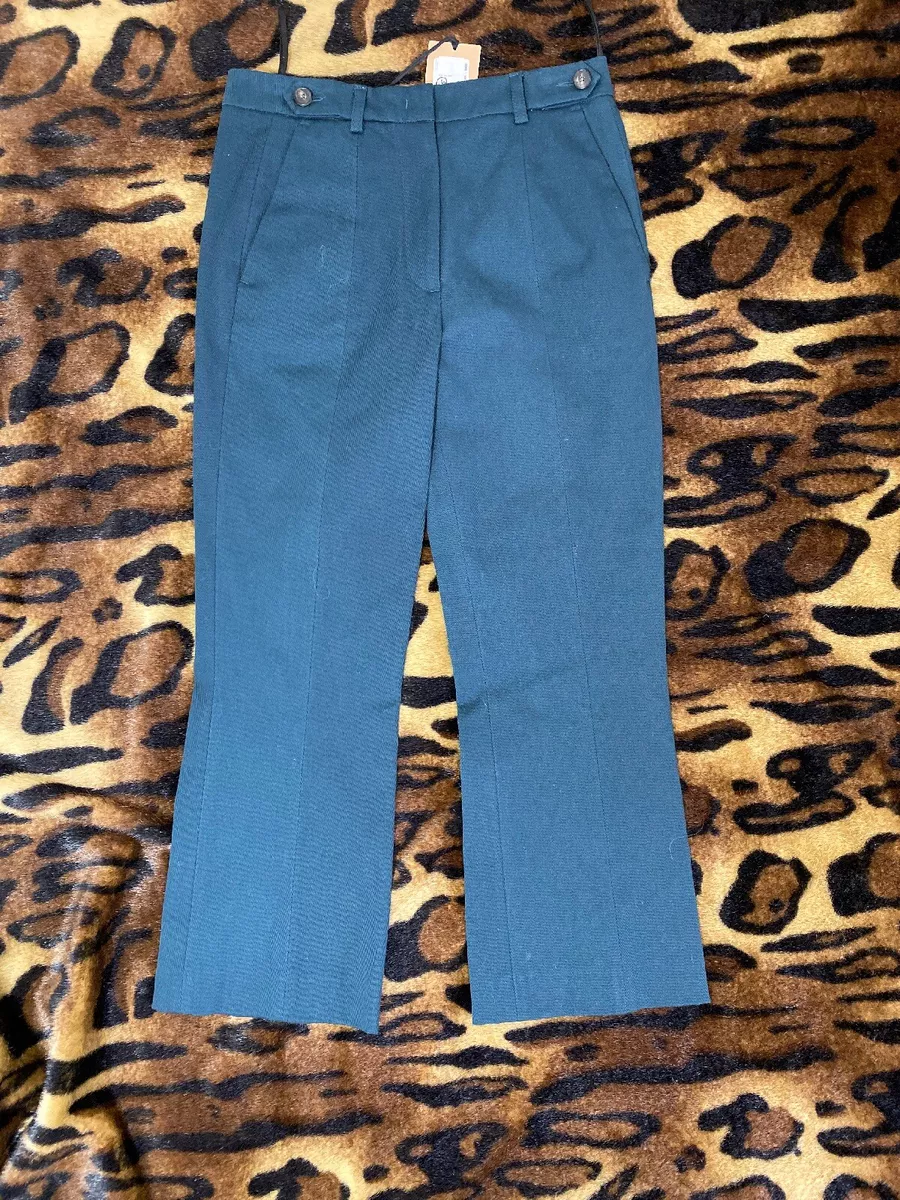 Tela Ball Pleated High Rise Skinny Fit Pants Trousers NEW NWT 320 Sz XS EU 38