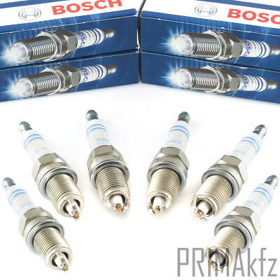 6x BOSCH Zündkerzen 0242235668 für Audi A4 A6 A8 BMW E36 E46 E39 6 Zylinder