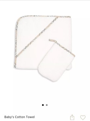 burberry baby towel
