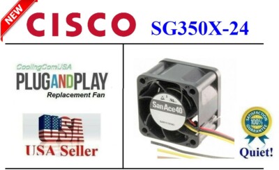 1x Leise Version Ersatz Lüfter für Cisco SG350X-24 Best for HomeNetworking 
