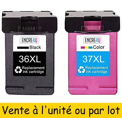 ENCRE4U - Cartouches d'encre compatibles Lexmark : 36 et 37 XL ( x1 ou par Lot ) - Photo 1/4