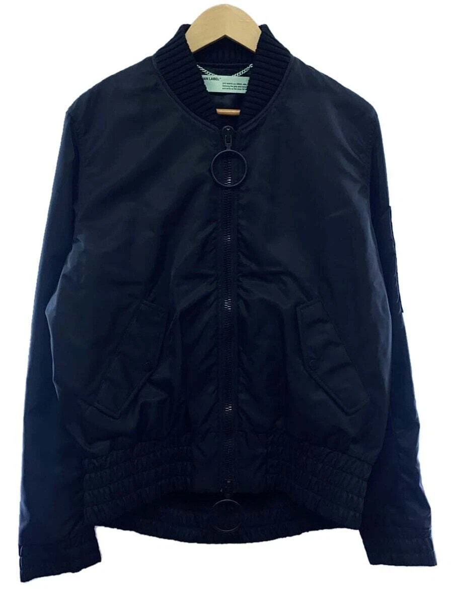 OFF WHITE Giacca OFFWHITE FIRETAPE BOMBER nera M usata
