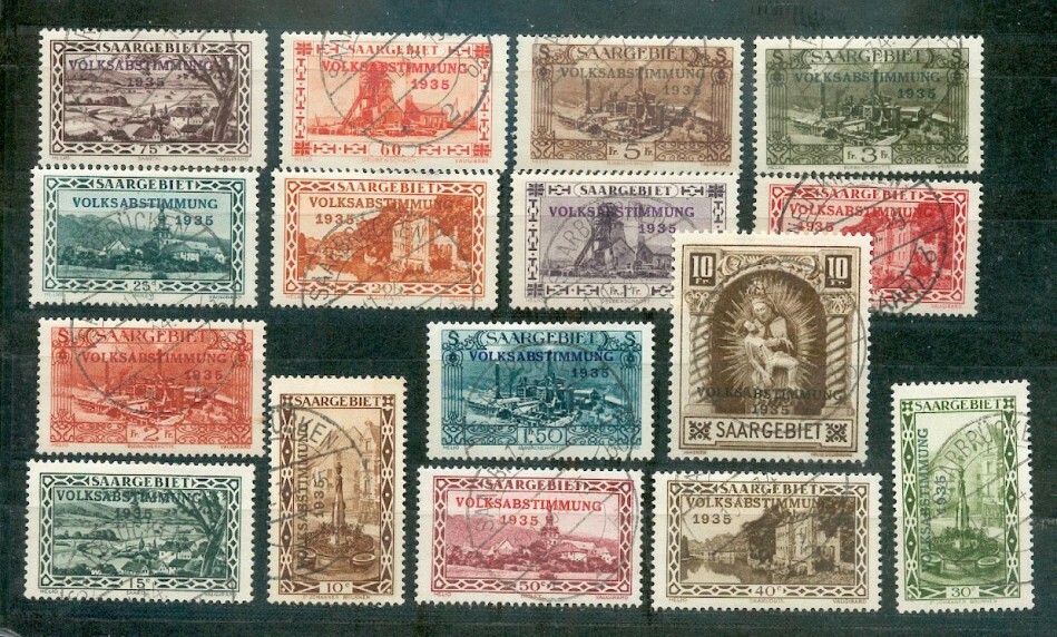Saar 179/94 Set Embossed 150EUR (73253)