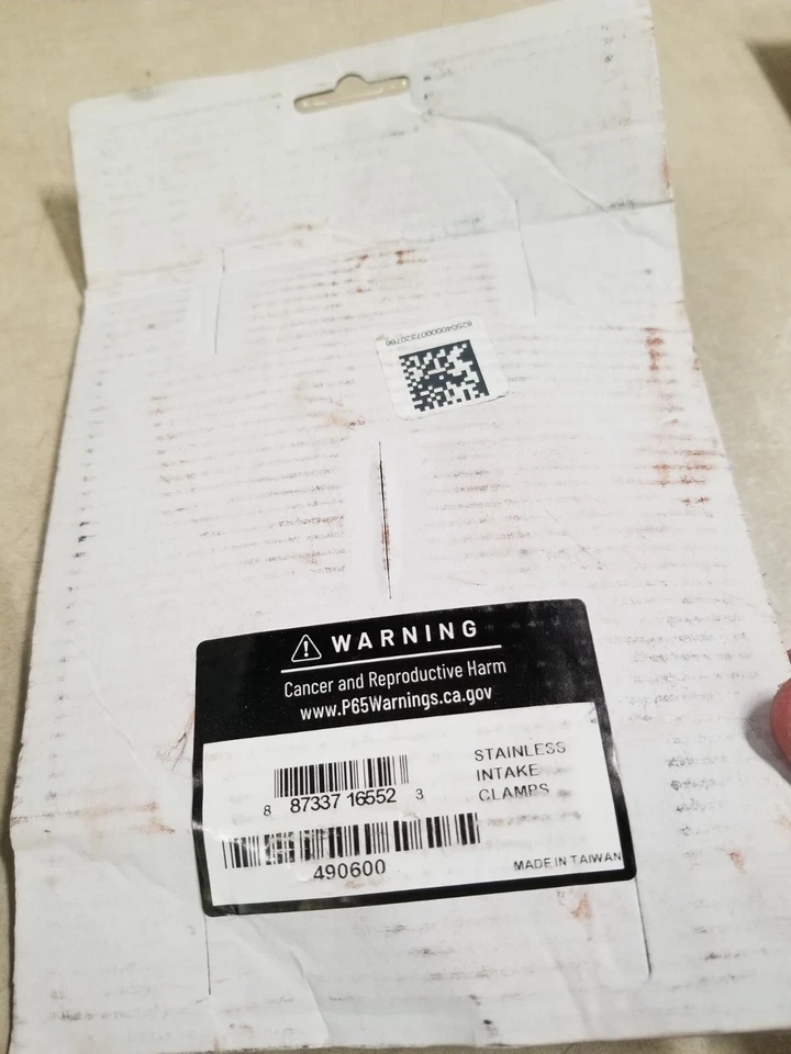 Abrazaderas de admisión de doble potencia de acero inoxidable 490600 Foto 4 de 4