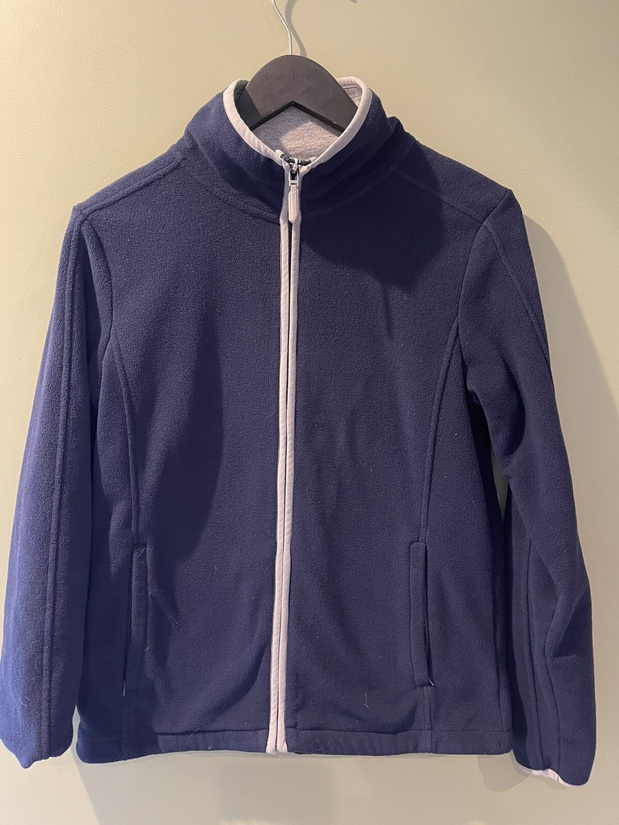 BMW Auto Navy Blue Driver Fleece Full Zip Jacket Women's Size Small