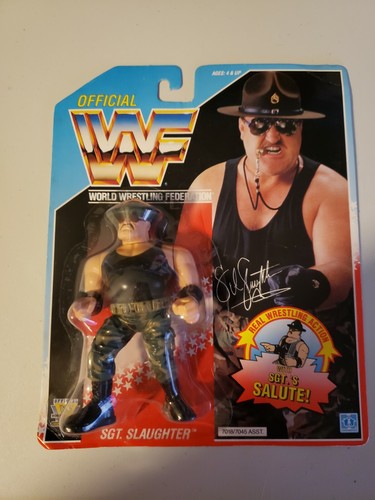 WWF Hasbro MOC Sgt. Slaughter Series 3...