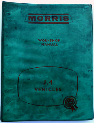 Morris J.4 Fahrzeuge Werkstatthandbuch Motor Typ 15JE