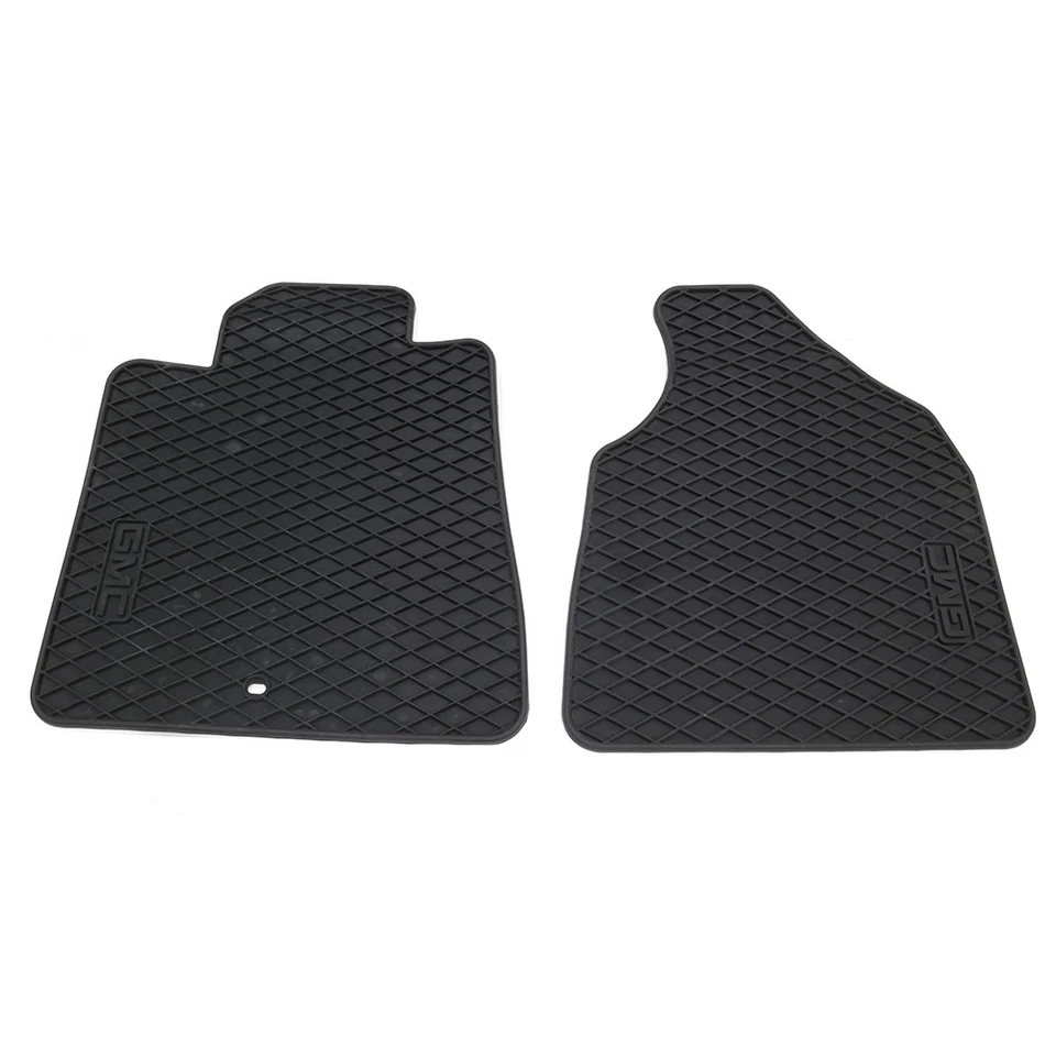 Juego de alfombrillas delanteras y traseras/segunda fila para todo tipo de clima negras 07-17 GMC Acadia OEM NUEVO Foto 2 de 4