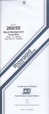 Showgard Long Stamp Mounts 260/55 US 13c Eagle Full Strip Black 10 Units