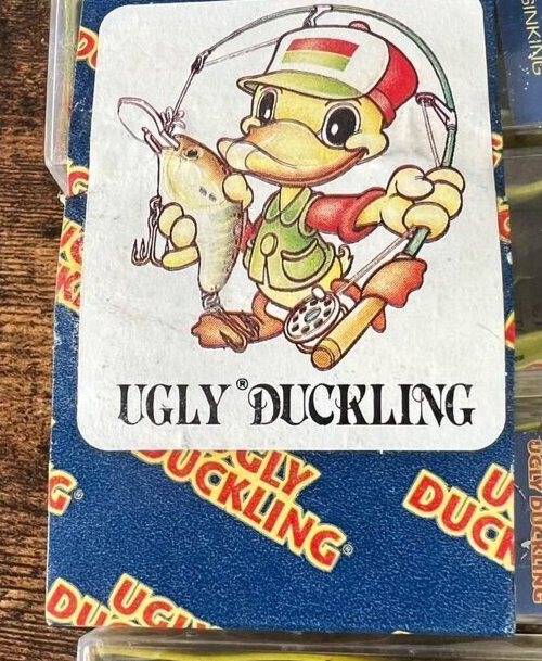 VINTAGE UGLY DUCKLING LURES PACK OF 1 NO. 4 BASS FLOATING 30 YEARS OLD
