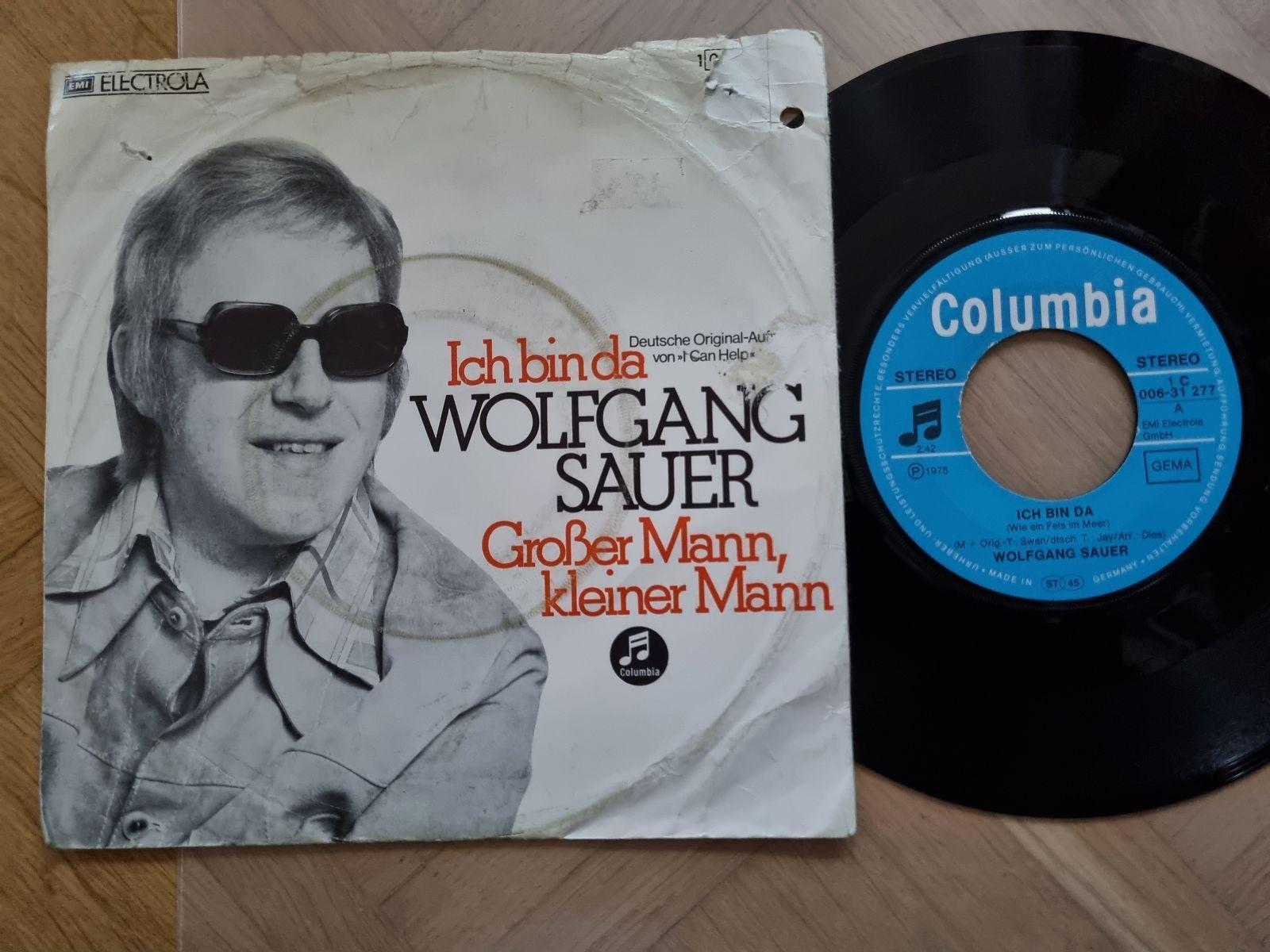 7"" Single Wolfgang Sauer - Ich bin da Vinyl Germany/ CV Billy Swan - I can help