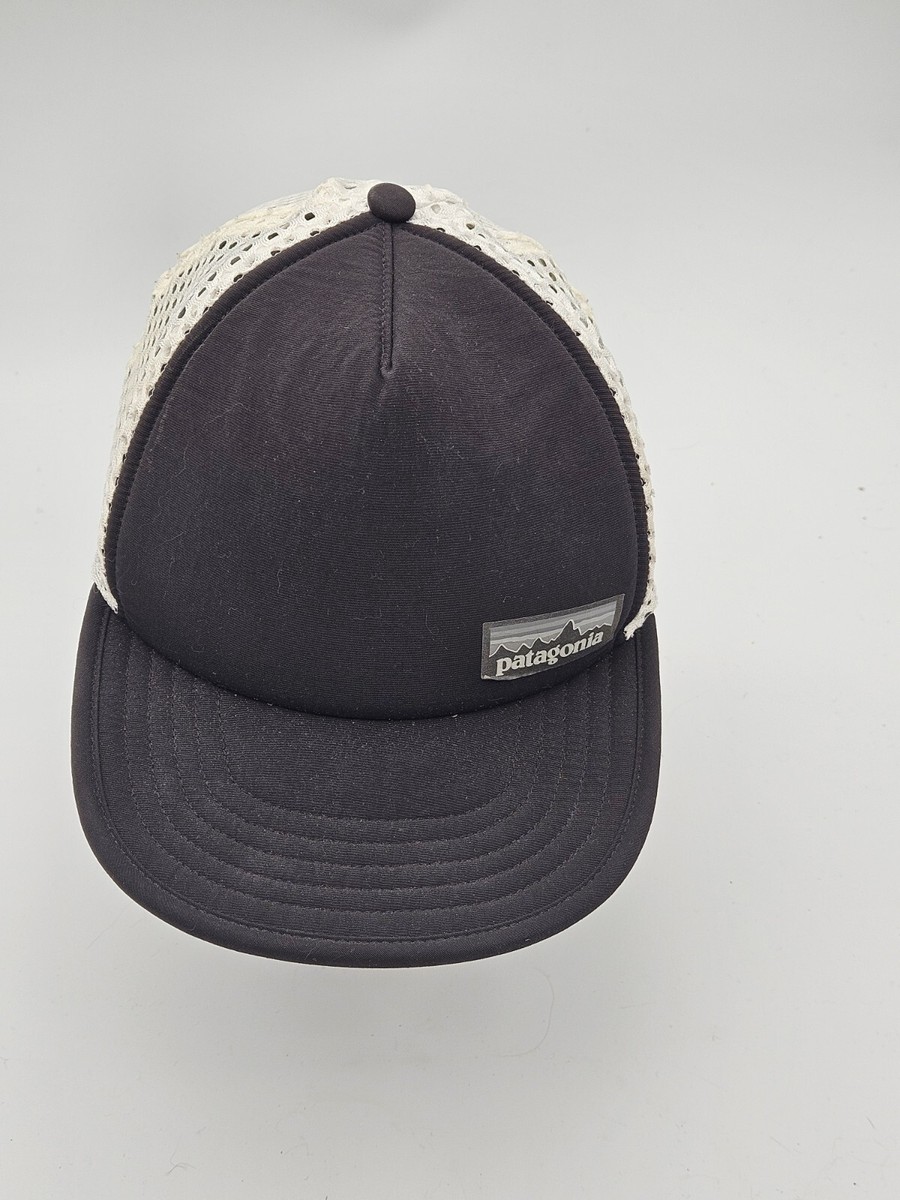Patagonia Duckbill Cap Mesh Panel Running Hiking Cycling Black White Hat