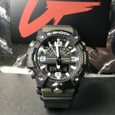 CASIO G-SHOCK GG-B100-1A3 MUDMASTER x CARBON QUAD SENSOR WATCH