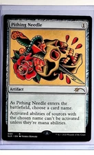 2020 MTG Magic the Gathering SLD Secret Lair Drop #44 Pithing Needle Artifact