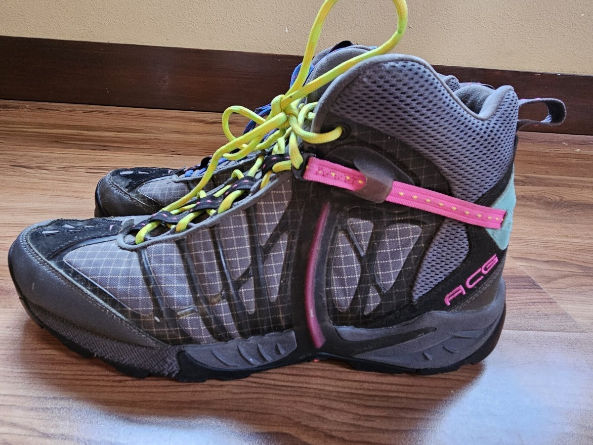 Size 13 Nike ACG Zoom Hi Tops Tallac Lite OG Gray Grey Pink Black Men  844018-004
