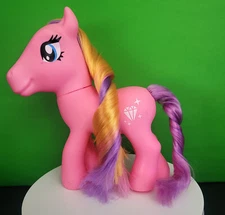 My Little Pony Pink Diamond Sparkle Braid Dolgen Pink Purple Yellow Hair 8" MLP