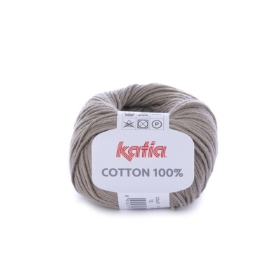COTTON 100% von Katia - PIEDRA (10) - 50 g / ca. 120 m Wolle