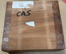 ONE KILN DRIED EXOTIC CURUPAY PLATTER BOWL BLANK TURNING WOOD 6" x 6" x 2" CAS
