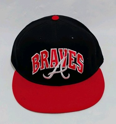 Vintage Annco MLB Atlanta Braves Blockhead Letters Spell Out Snapback Cap Hat