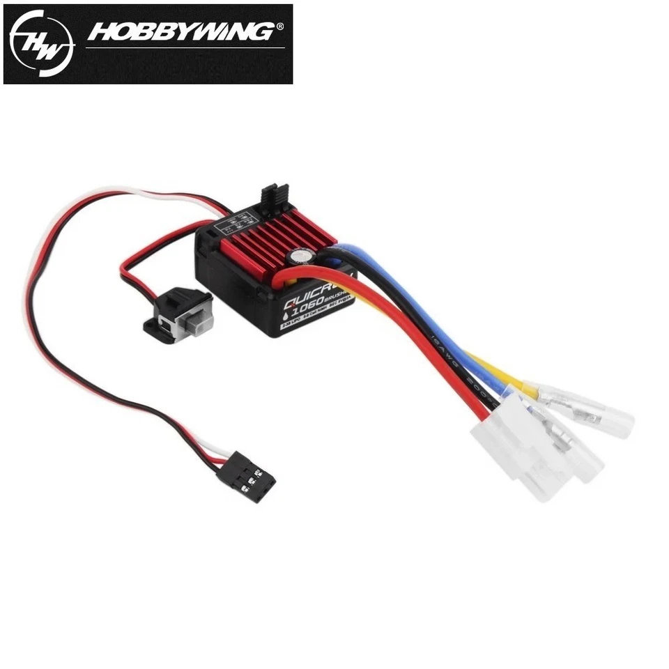 HobbyWing QuicRun 1060 Brushed ESC – 60A Waterproof Speed Controller for 1/10 RC - Image 3 of 4