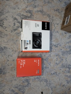Sony Alpha a6000 24,3MP Spiegellose Systemkamera mit SEL35F18 und 128gb