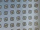 ROBERT TALBOTT HAND ROLLED ,17" SILK POCKET SQUARE, LT. BLUE, BLACK , WHITE EUC — photo 2