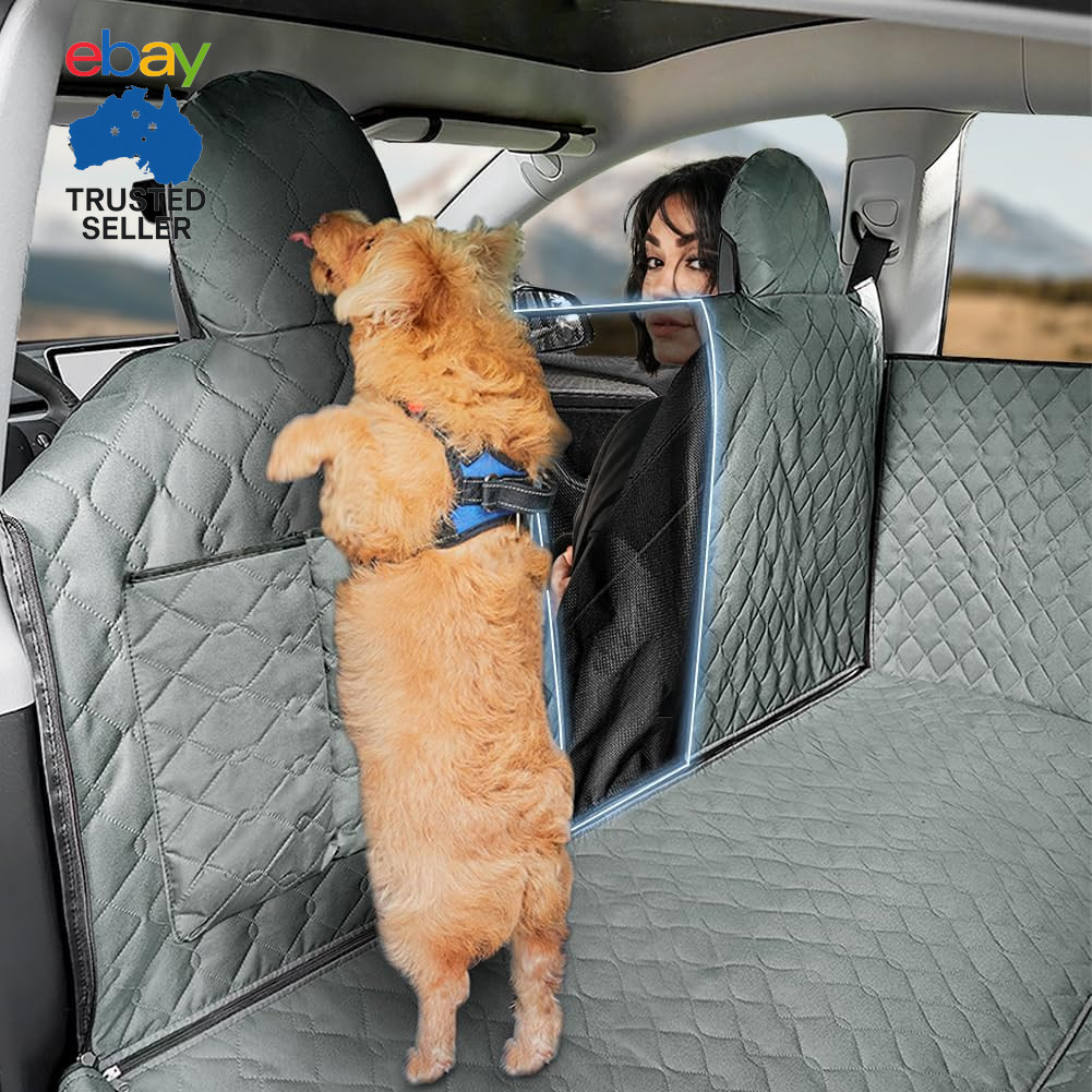 Dog Seat Cover for Tesla Model Y/Tesla Model 3/S Back Seat Cover for Pets Custom
