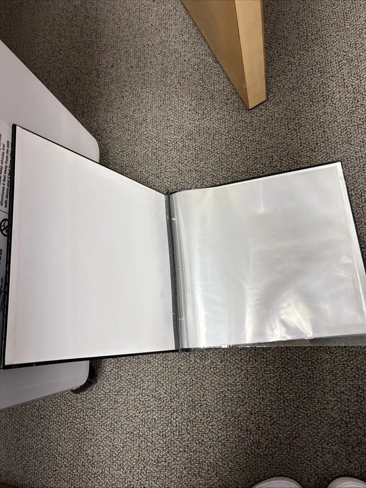 Black 12” X 12” Photo Album Or Scrapbook - Image 2 of 4