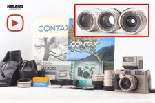 3Lens MINT w/ TLA200. Strap Contax G2 Film Camera 28 90 45mm Lens From JAPAN