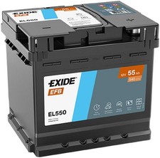 Starter Battery Fits Audi Q4 SUV Sportback E-Tron SUV Sportback - Exide EL550