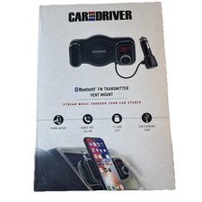 Car and Driver CAD9900 Vent Mount Bluetooth FM Transmitter - Black
