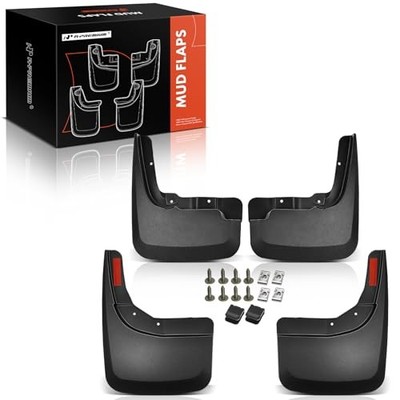 4 Pack Truck Mud Flaps Compatible with Chevrolet Silverado 1500 2019 22 Front &