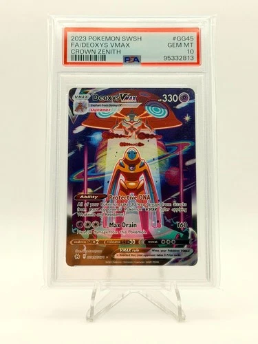 2023 POKEMON CROWN ZENITH GALARIAN GALLERY DEOXYS VMAX GG45/GG70 PSA 10
