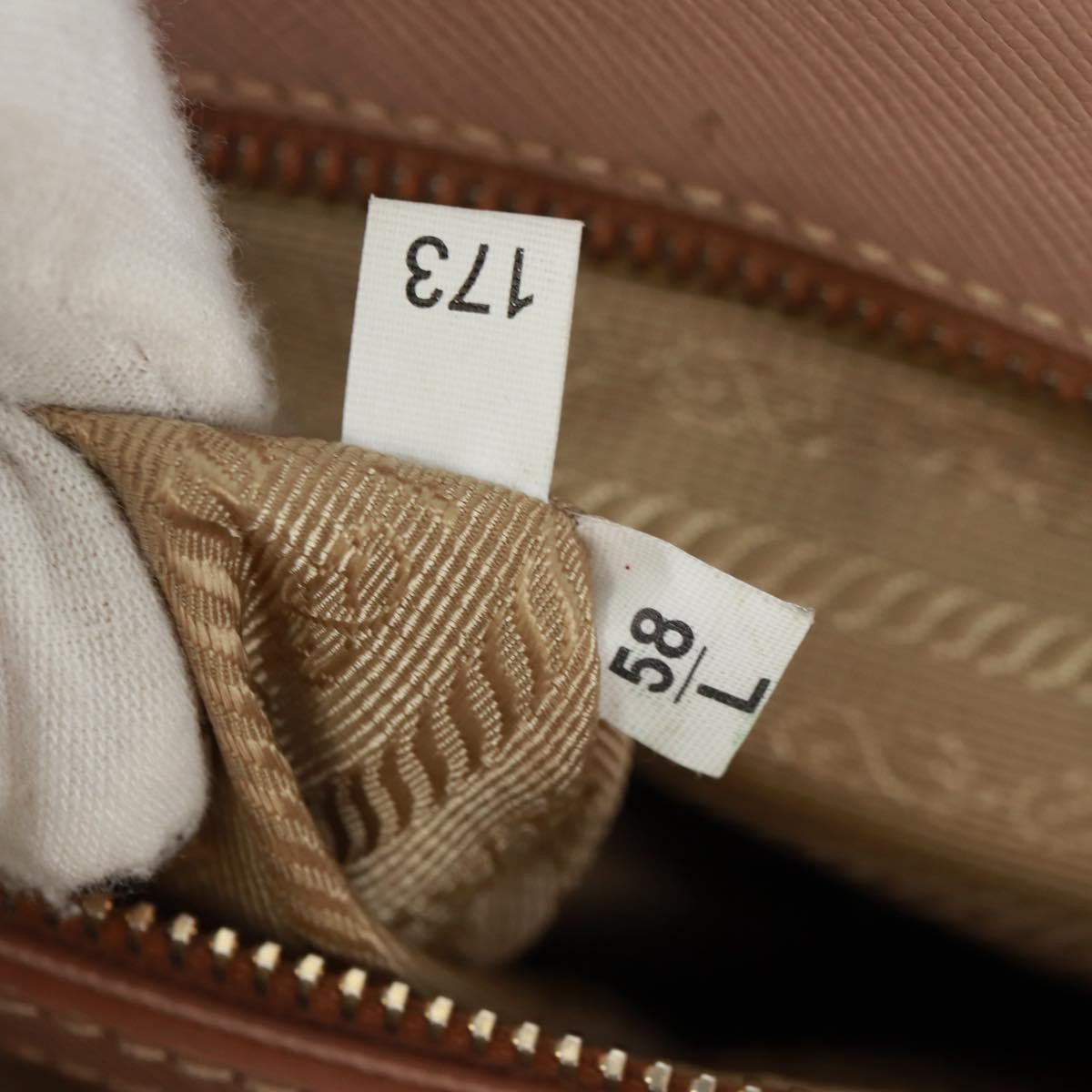 Prada Double Zip Lux Tote Saffiano Leather Pink Leather Tote Bag Bag Authentic thumbnail 7