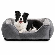 Dog Bed for Medium Large Dogs Washable, Super Soft Rectangle Dog Beds Medium ...