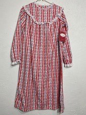NWT Lanz Of Salzburg Flannel Tyrolean Hearts Floral Nightgown Kids Girls L 10/12
