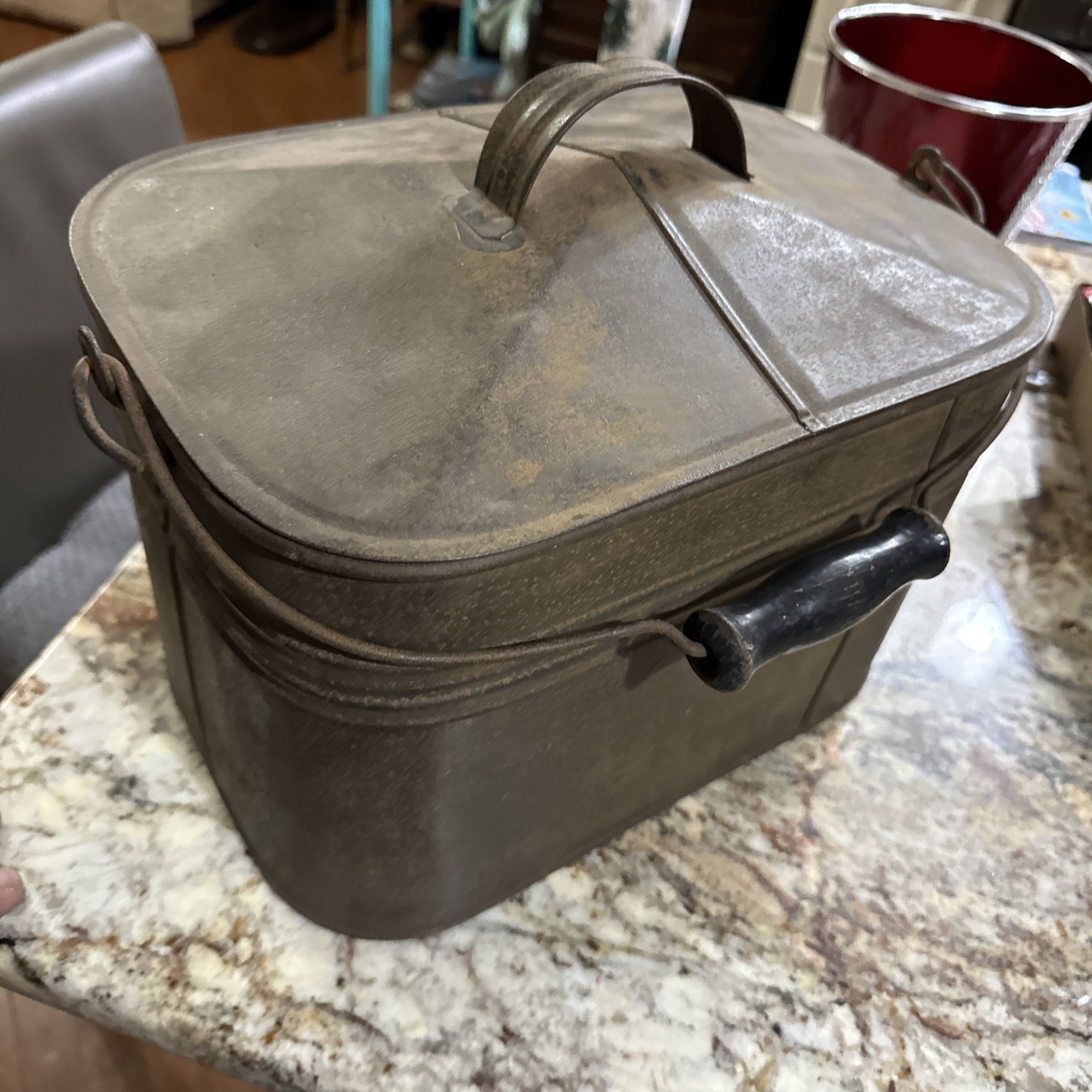 Vtg Miners Supply Metal Box / Lunchbox Ashland Pa. Owner James Boyle