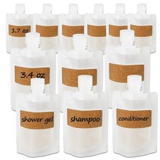 12 Pieces Travel Pouches Toiletries TSA Approved Portable Travel Size Refillable
