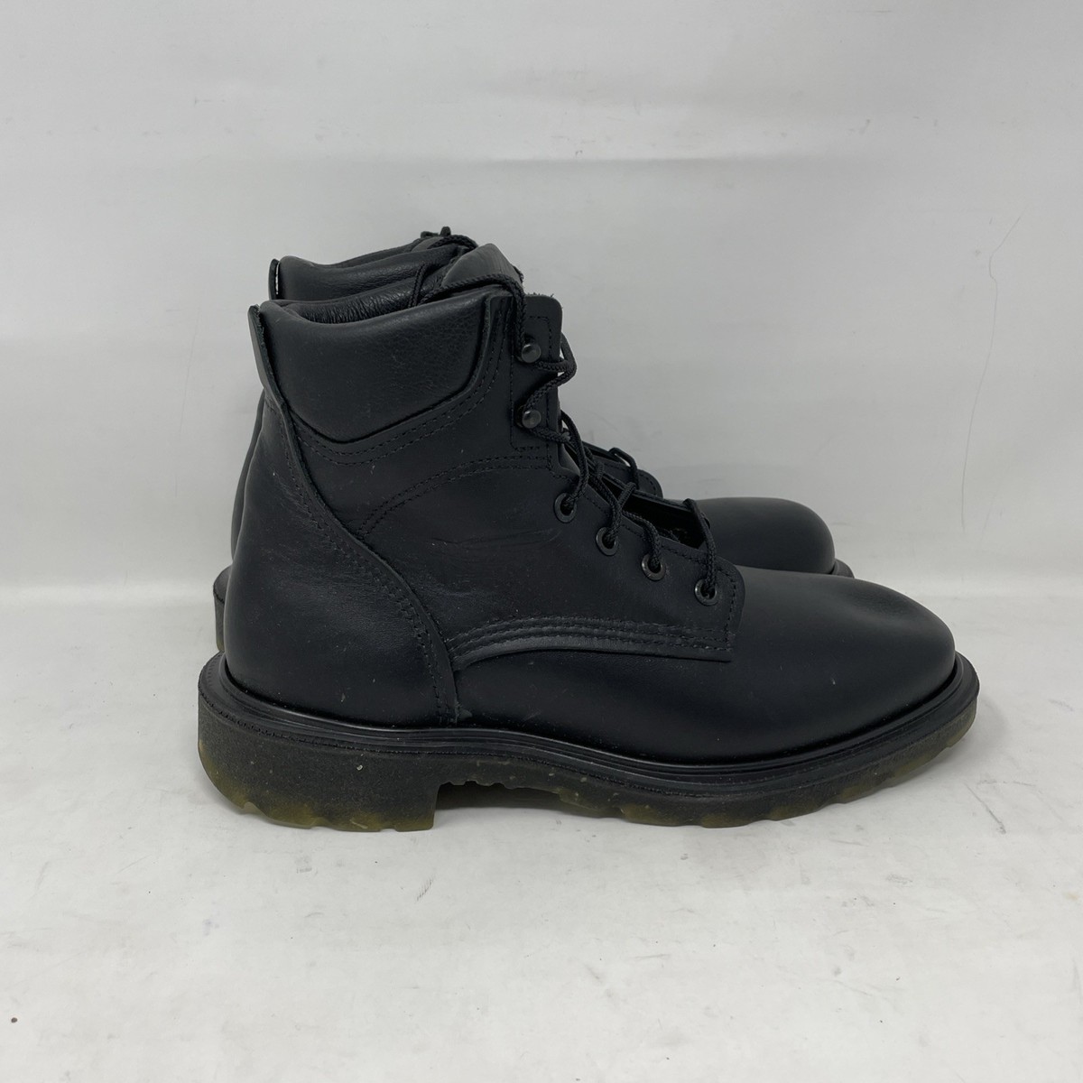 Red Wing 607 Work Boots Soft Toe EH Black‎ Leather USA Mens 10 D Illuminator Red Wing 607 Black Leather Boots, Supersole - Made in USA  main image 2