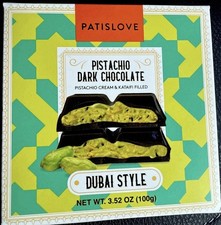 Trader Joe's Patislove DUBAI STYLE Dark Chocolate Pistachio Cream Kataifi Filled