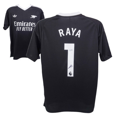 David Raya Signed Arsenal Goalkeeper Soccer Jersey #1 with Beckett