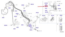 Nissan Qashqai J11 MK2 Bremsleitung hinten 462824EH0A NEU ORIGINAL