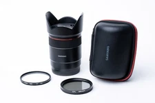 Samyang Rokinon AF 24mm F/1.8 Wide Full Frame Sony E + Hoya CPL and UV filters