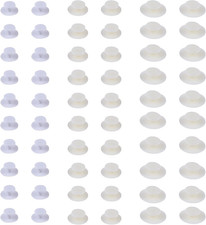 60Pcs 3Sizes Charm Backs for Bogg Bag,Blank Bit Accessory for DIY Insert Charm,2